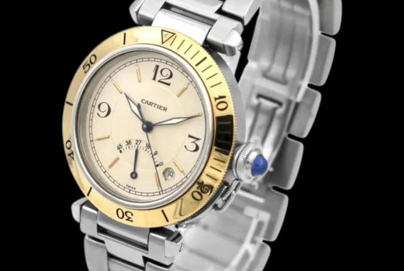 Cartier Pasha Ref. 1033  Anno1990 ca  38 mm , Svizzera, Bellinzona