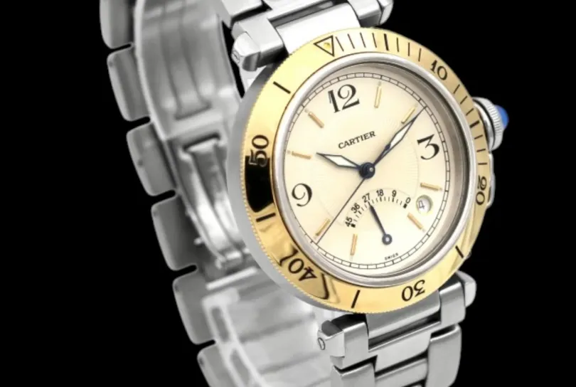 Cartier Pasha Ref. 1033  Anno1990 ca  38 mm , Svizzera, Bellinzona