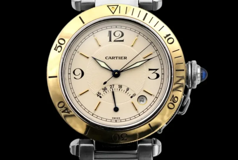 Cartier Pasha Ref. 1033  Anno1990 ca  38 mm , Svizzera, Bellinzona