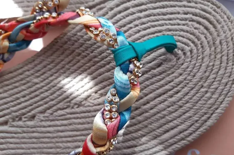 Sandales tongs colorées, pointure 38/39, Switzerland