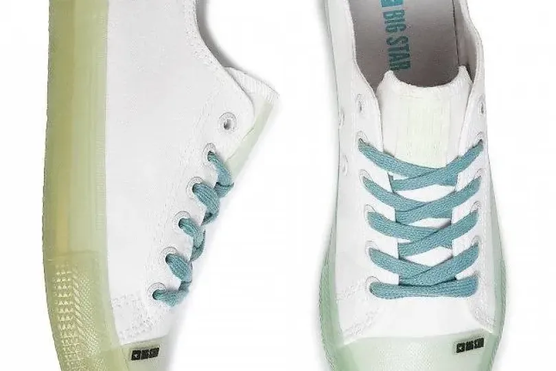 Sneakers BIG STAR, size 38, white & green. NEW, Switzerland