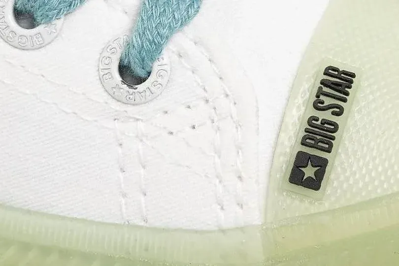 Sneakers BIG STAR, size 38, white & green. NEW, Switzerland