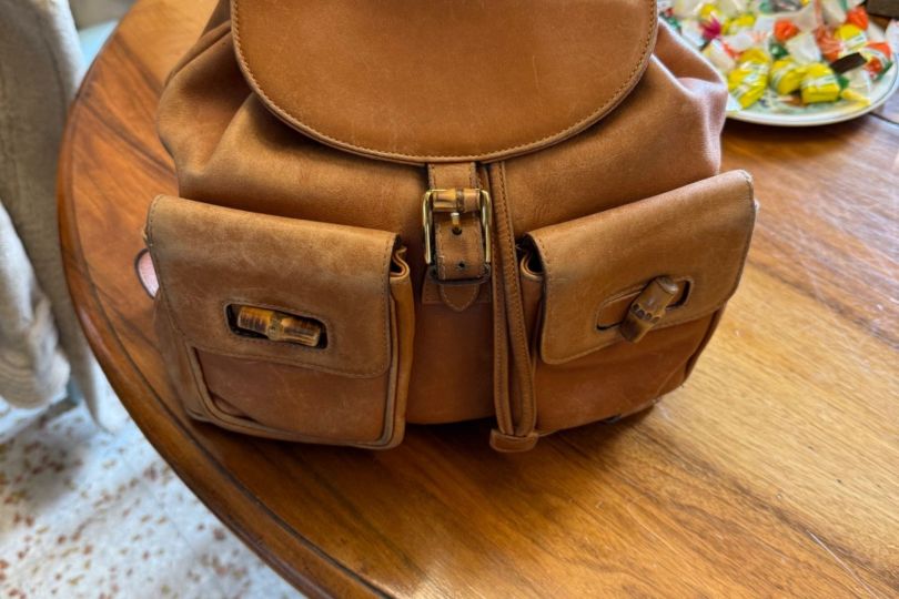 Zainetto borsa GUCCI bamboo, Suisse, Canobbio
