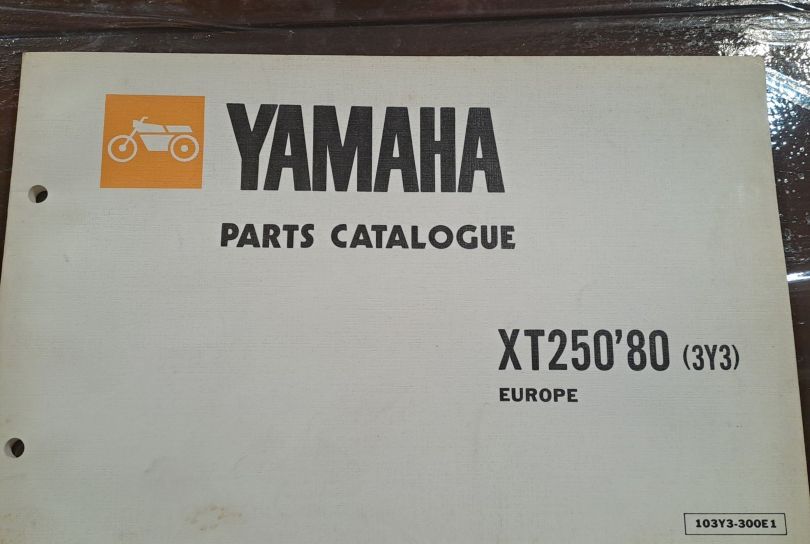 Manuale parti di ricambio Yamaha XT 250 1980