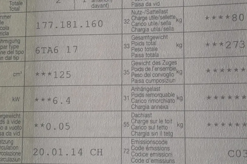 TG Bulet 125cc RS, Usato