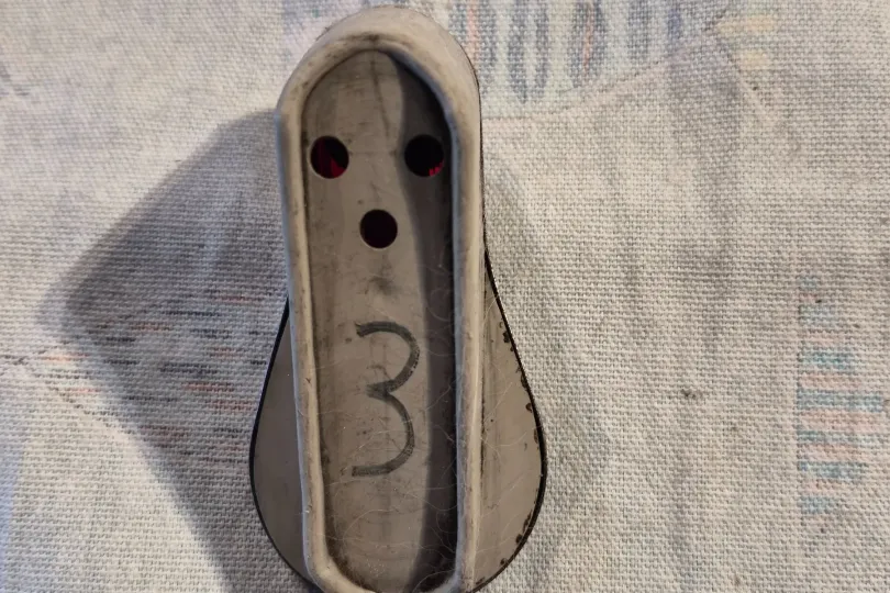 Fanalino posteriore d'epoca per motorino, Svizzera, Riva San Vitale