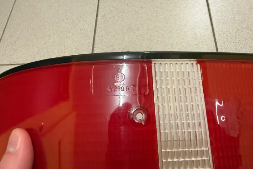 Faro faro posteriore vetro versione Rosso PORSCHE