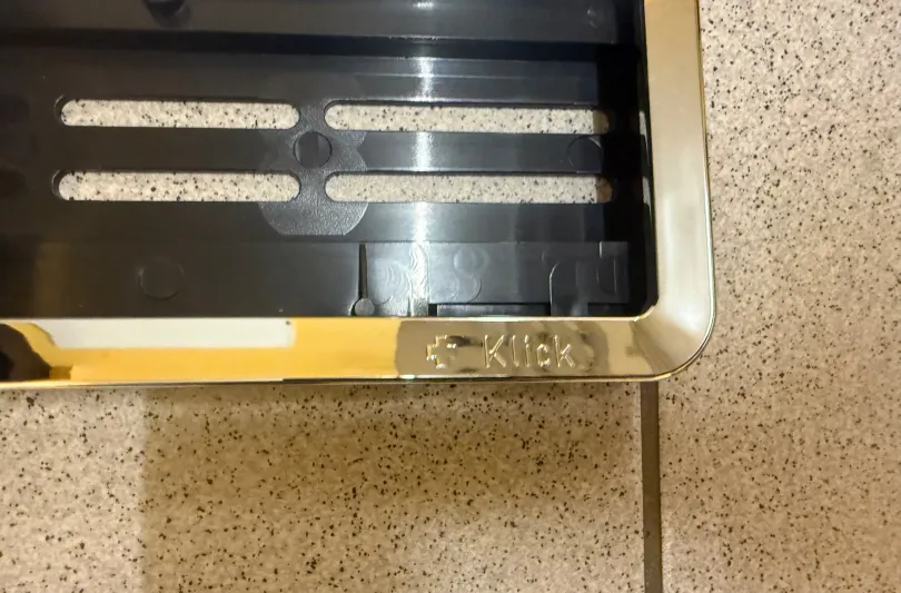 Portatarga porta targa cromato Swiss click