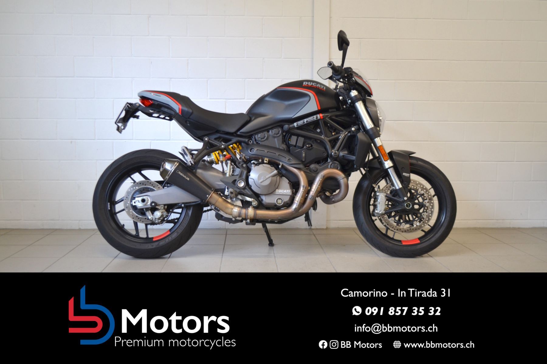 Ducati Monster 821 Stealth, Used, Switzerland, Camorino