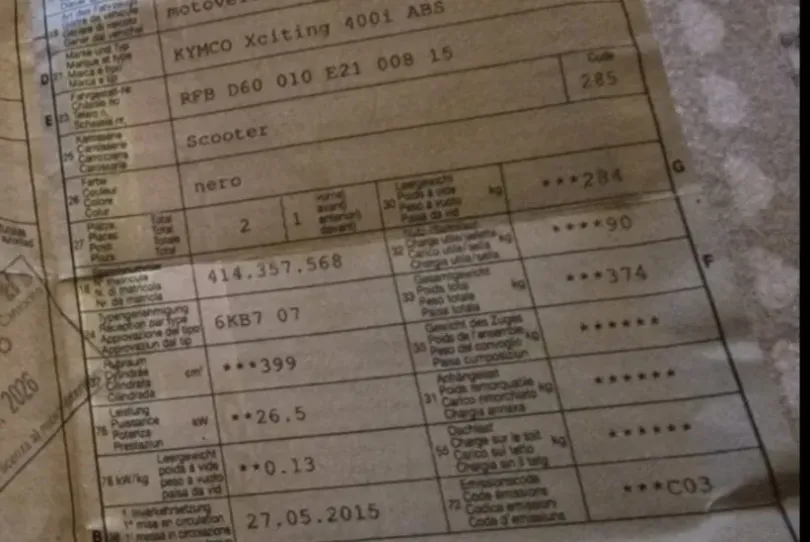 Vendo scooter Kymco Xciting 400, Usato, Svizzera, Vacallo