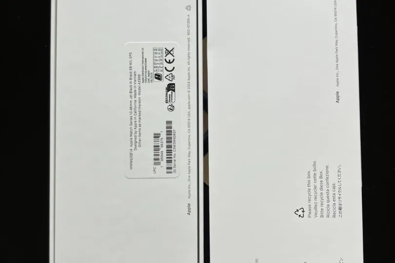 APPLE Watch Serie 10 GPS 46 Aluminium Schwarz NEU