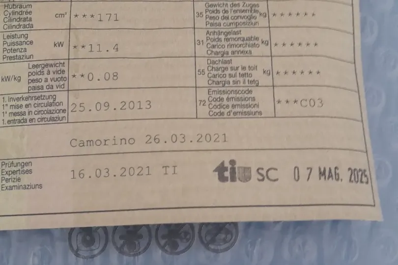 Sym 200 cc collaudato 25.05.2025, Usato