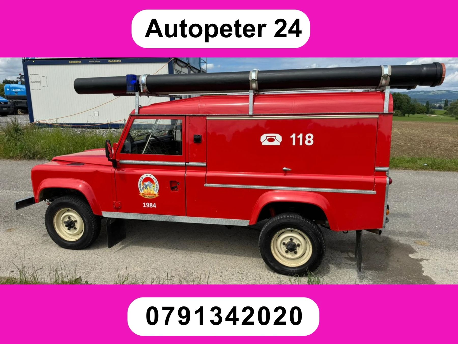LAND ROVER 110 ex Feuerwehr, Usato, Svizzera, Hunenberg