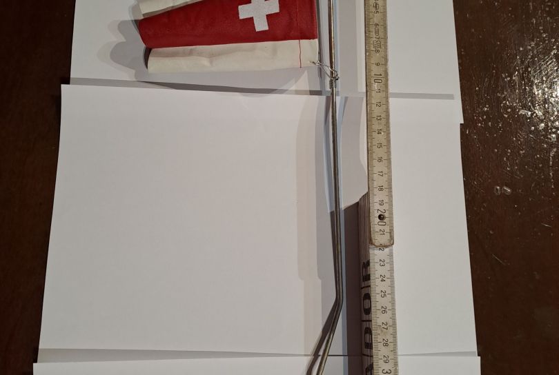 mini manica vento con bandiera Svizzera per Vespa , Nouveau, Suisse, Riva San Vitale