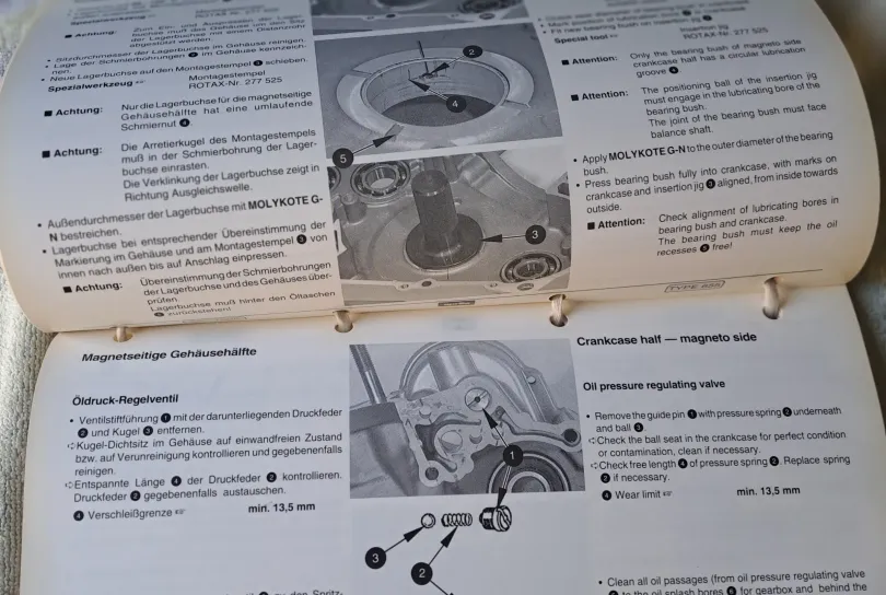 Manuale di officina motore Aprilia 655/95, Gebraucht, Schweiz, Riva San Vitale