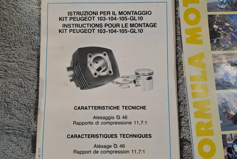 Elaborazione Polini Peugeot 103-104-105-GL10, Suisse, Riva San Vitale