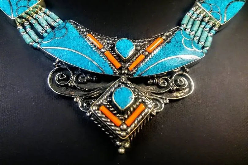 Einzigartiges altes Berber-Halsband aus Marokko, Switzerland, Schaffhausen