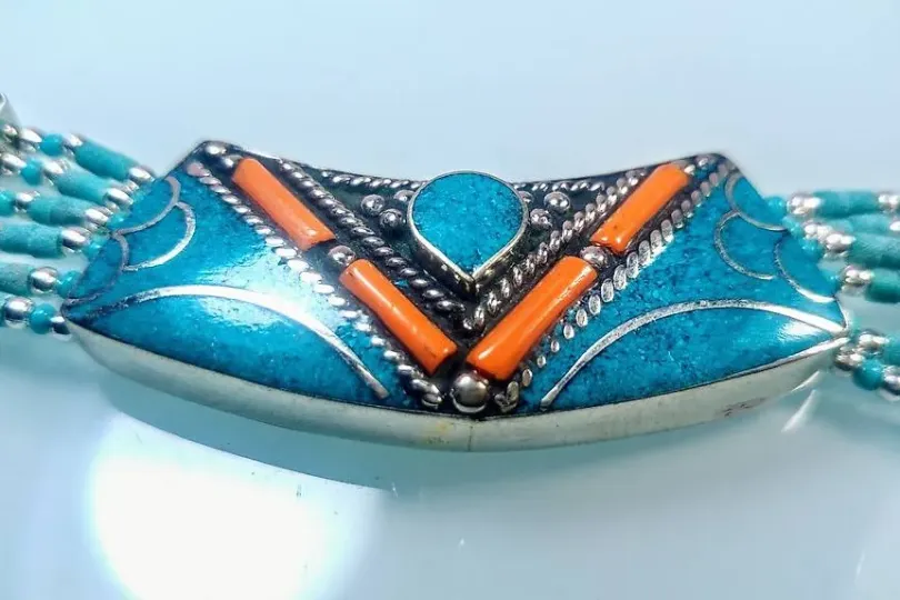 Einzigartiges altes Berber-Halsband aus Marokko, Switzerland, Schaffhausen