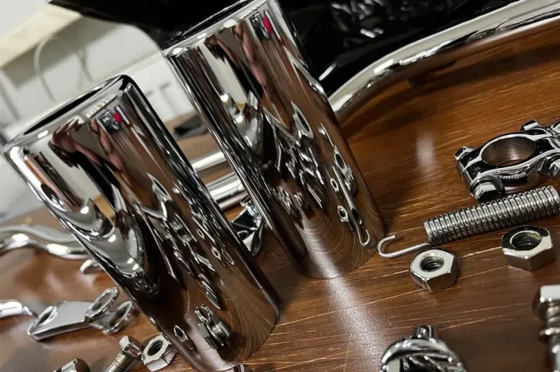 Verchromen, Vernicklen, Renovierung, von Automobil, Svizzera, Cointrin