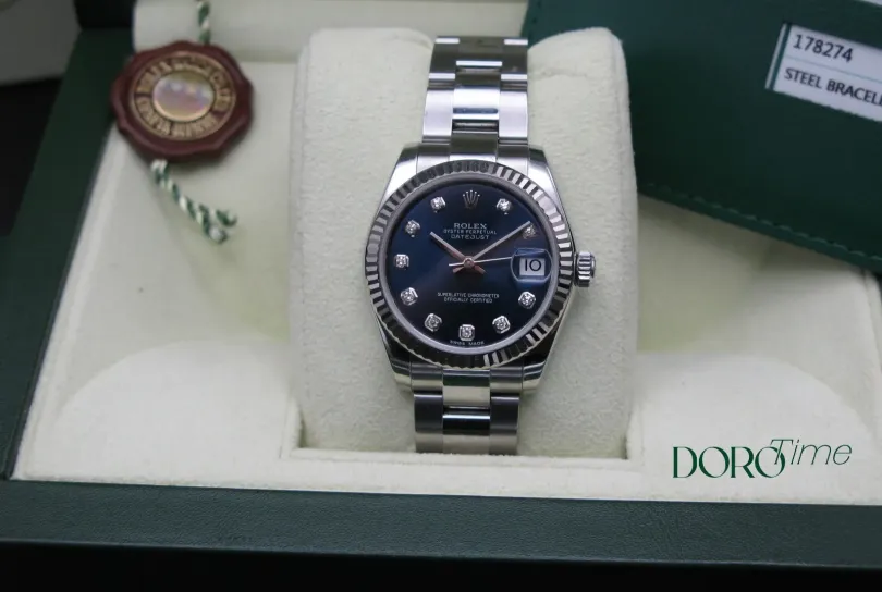 Rolex Datejust 178274 FULL SET 2015 BLU DIAMONDS  , Svizzera, Bellinzona