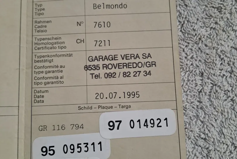 Zündappa Belmondo , Riva San Vitale, Svizzera